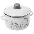 Кастрюля Appetite 1RD181M Flora-2, эмалированная, 3 л, фото4