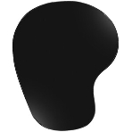Коврик для мыши с подушкой под запястье Gembird MP-WR-BLACK, черный, 225х195х5мм, ткань/резина, блистер, фото8