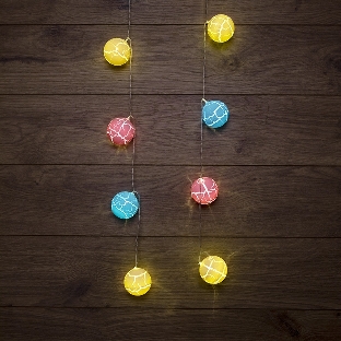 Гирлянда светодиодная Neon-night 'Карамельки' 1.5 м, прозрачный ПВХ, 10 LED, теплый белый, питание 2 х АА (батарейки не в комплекте)