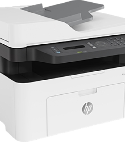 МФУ лазерное HP Laser MFP 137fnw (4ZB84A), A4, ч/б, печ. до 20 стр/мин., скан. до 15 стр/мин. (ч/б) 6 стр/мин. (цвет), 1200 x 1200 dpi (печать) 600x600dpi (скан.), USB, RJ-45, Wi-Fi, Air Print, Mopria