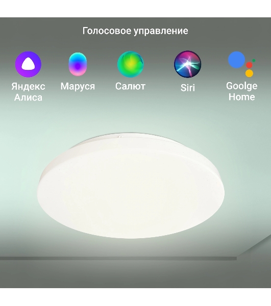 Умный светильник Digma TopLight TL25 потолоч. белый (TL25)