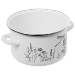 Кастрюля Appetite 1RD181M Flora-2, эмалированная, 3 л, фото3