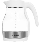 Чайник электрический Hyundai HYK-G3802 1.7 л, 2200 Вт, белый/серебристый (корпус: стекло), фото6