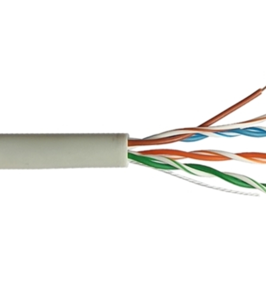 Кабель информационный LANMASTER NM-UTP5E4PR-CCA cat.5е U/UTP не экранированный 4X2 PVC внутренний 305м серый