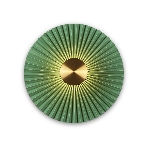 Настенный светильник Ambrella light LH72649 BK/GR латунь/зеленый 6W 3000K D300*100, фото9