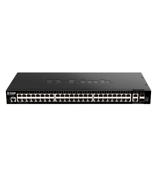 Коммутатор D-Link DGS-1520-52/A1A, 48×1 Гбит/с + 2×10 Гбит/с Base-T + 2×10 Гбит/с SFP+, управляемый