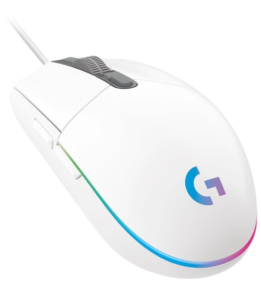 Мышь проводная Logitech G102 LIGHTSYNC белый, 8000 dpi, USB, кнопки - 6