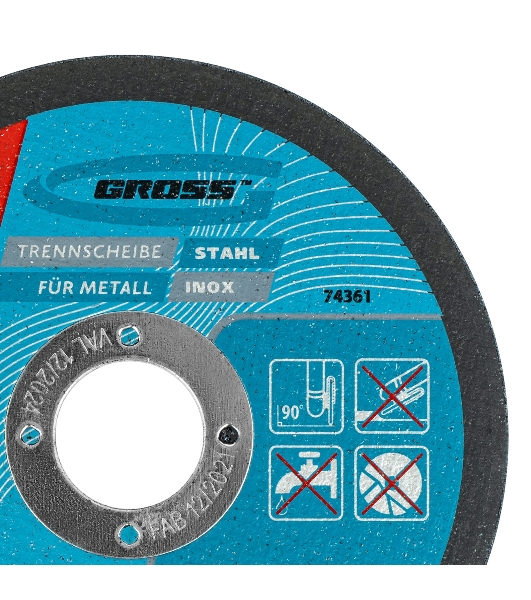 Круг отрезной по металлу Gross SWA60TBF 115x1.0x22.2мм 74361