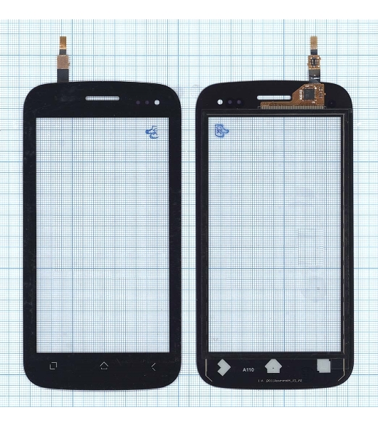 Сенсорное стекло (тачскрин) для Micromax A110 Canvas 2 черное