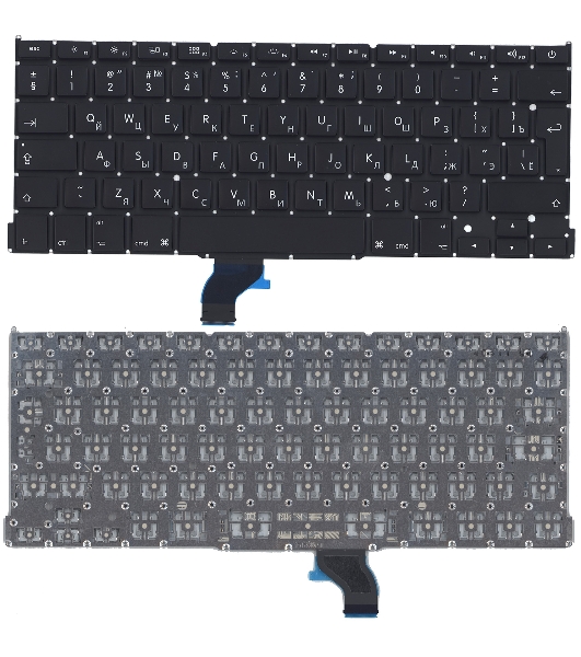 Клавиатура для ноутбука MacBook Pro 13' Retina A1502 2013+ черная большой Enter