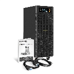 Источник бесперебойного питания On-line ExeGate PowerExpert TL-575-6kVA.240V.LCD.AVR.T.USB.RS232.SNMP 6000VA/6000W, On-Line, PF=1, LCD, клеммы, RS232, USB, SNMP-slot, встроенные батареи 12V 7.2Ah -20шт, возможность подключения до 4 внешних батарейных блоков 240В, Tower, металлический корпус на колесиках, черный, фото2