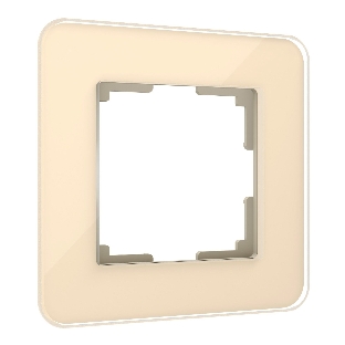 Рамка на 1 пост Elite (айвори, стекло) W0012443