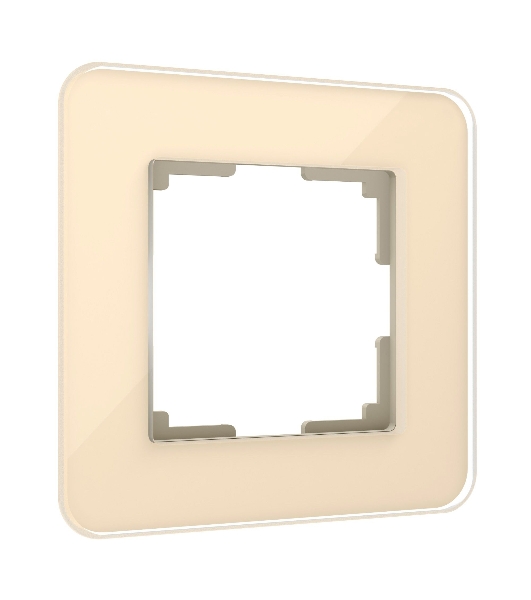 Рамка на 1 пост Elite (айвори, стекло) W0012443