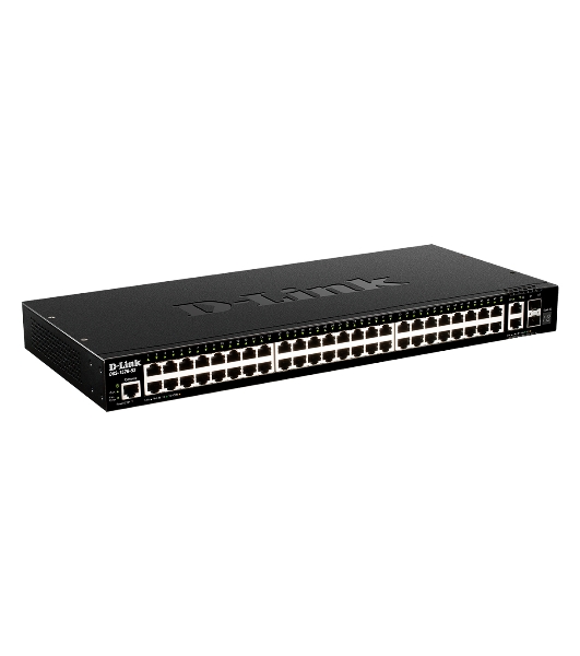 Коммутатор D-Link DGS-1520-52/A1A, 48×1 Гбит/с + 2×10 Гбит/с Base-T + 2×10 Гбит/с SFP+, управляемый