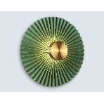 Настенный светильник Ambrella light LH72649 BK/GR латунь/зеленый 6W 3000K D300*100, фото7