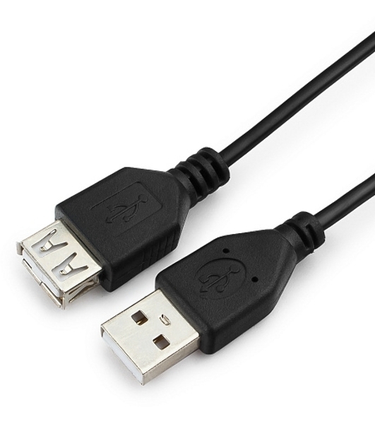Кабель-удлинитель Гарнизон USB 2.0, AM/AF, 1м, пакет (GCC-USB2-AMAF-1M)