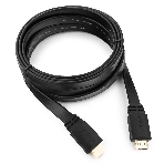 Кабель Cablexpert HDMI CC-HDMI4F-10, 19M/19M, v2.0, медь, позол.разъемы, экран, плоский кабель, 3м, черный, пакет, фото 1