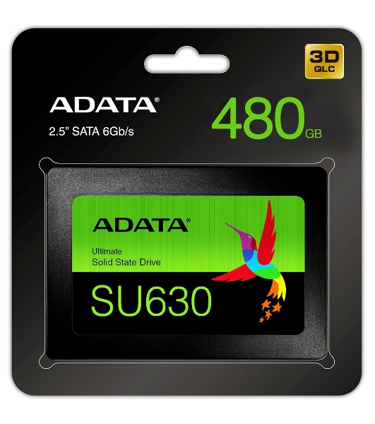 Накопитель SSD ADATA SU630, 480Gb, SATA III, 2.5', R/W 520/450