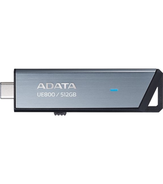 Флешка USB ADATA UE800 (AELI-UE800-512G-CSG), 512Gb, Type-C USB 3.2, R/W 1000/1000, серебристый