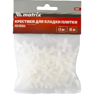 Крестики Matrix, 4,0 мм, для кладки плитки, 100 шт.