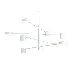 Подвесной светодиодный светильник Ambrella light FL51688/8 WH белый 3000K/4200K/6400K 48W D900*1000 (Без ПДУ), фото6