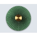 Настенный светильник Ambrella light LH72649 BK/GR латунь/зеленый 6W 3000K D300*100, фото6
