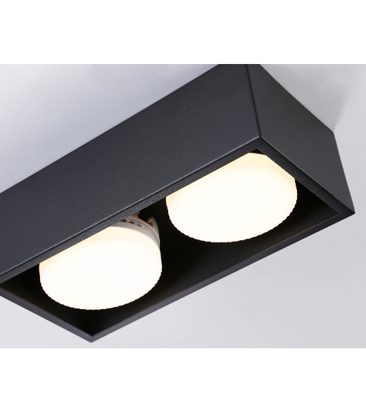 Светильник накладной TN70829/2 BK черный GX53/2 max 12W 200*100*60