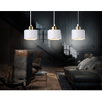 Светильник Ambrella light TR8117/3 WH/BS белый/латунь E27*3 max 40W 580*120*970, фото 1