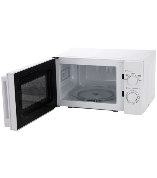 Микроволновая печь Midea MM720CY6-W белый, 20 л, 700 Вт, переключатели - поворотный механизм