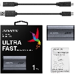 Внешний SSD ADATA Elite SE880, 1TB, USB 3.2 Gen 2x2 Type-C, R/W 2000/2000, серый, фото13