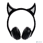Беспроводные/проводные наушники Qumo Party Cat BT 0024 черный, накладные, Bluetooth + проводной, кошачьи ушки, до 7 ч, фото3