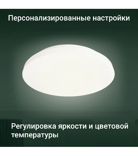 Умный светильник Digma TopLight TL25 потолоч. белый (TL25)