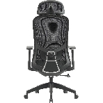 Кресло компьютерное Cactus CS-MC515-BK черный, сиденье черный, сетка/ткань, с подголов. крестов. пластик, пластик черный, фото7