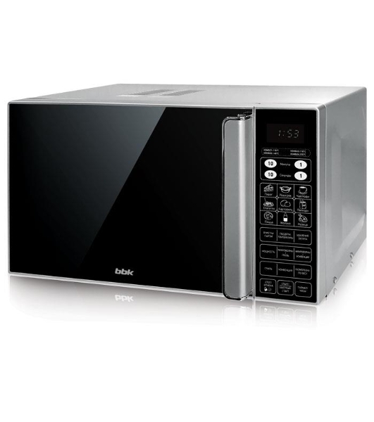 Микроволновая печь BBK 23MWC-982S/SB-M серебристый/черный, 23 л, 900 Вт, переключатели - сенсор