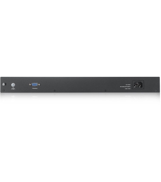 Коммутатор гибридный L2 PoE+ Zyxel NebulaFlex Pro GS2220-50HP, rack 19', 44xGE PoE+, 4xCombo (SFP/RJ-45 PoE+), 2xSFP, бюджет PoE 375 Вт, автономное/облачное управление