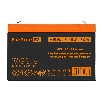 Аккумуляторная батарея ExeGate HR 6-12 (6V 12Ah, клеммы F2), фото11