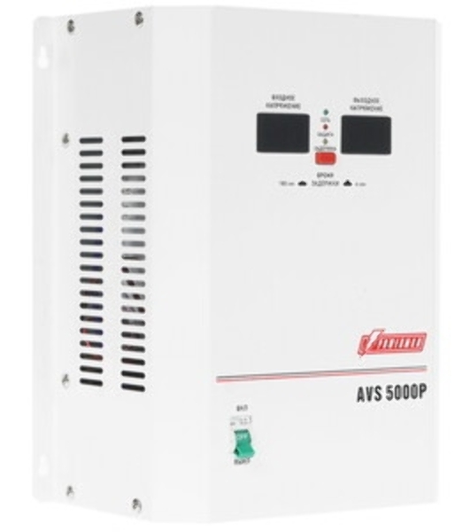 Стабилизаторы напряжения Powerman AVS-P Voltage Regulator 5000VA, Digital Indication, Wall Mount, Hardwire Input/Output, 230V, 1 year warranty, White