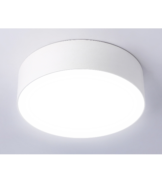 Потолочный светодиодный светильник Ambrella light FV5516 WH белый LED 18W 4200K D160*58 (Без ПДУ)