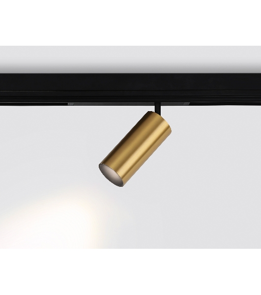 Управляемый светодиодный светильник для шинопровода Magnetic Ambrella light GL1233 GD золото IP20 24W 3000K-6400K 220V 36° D65*140 (Без ПДУ)