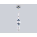 Светильник Ambrella light LH53121 GD/WH/GB золото/белый/серо-синий 19W 3000K D160*1880, фото5