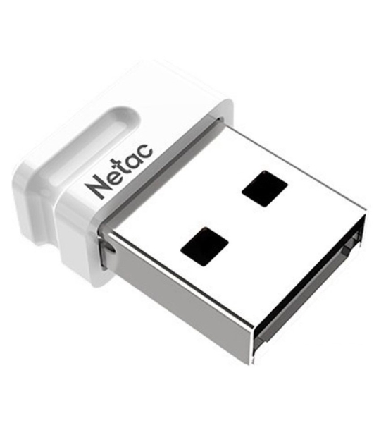 Флешка USB Netac U116 mini (NT03U116N-032G-32WH USB), 32Gb, USB 3.2, R/W 90/30, белый
