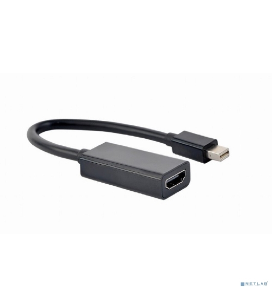 Переходник miniDisplayPort -> HDMI, Cablexpert A-mDPM-HDMIF4K-01, 4K, 20M/19F, кабель 15 см, черный, пакет