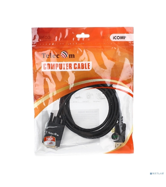 Кабель-переходник DP --> VGA_M/M 1,8м Telecom
