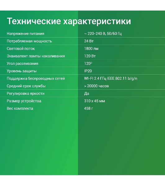 Умный светильник Digma TopLight TL25 потолоч. белый (TL25)