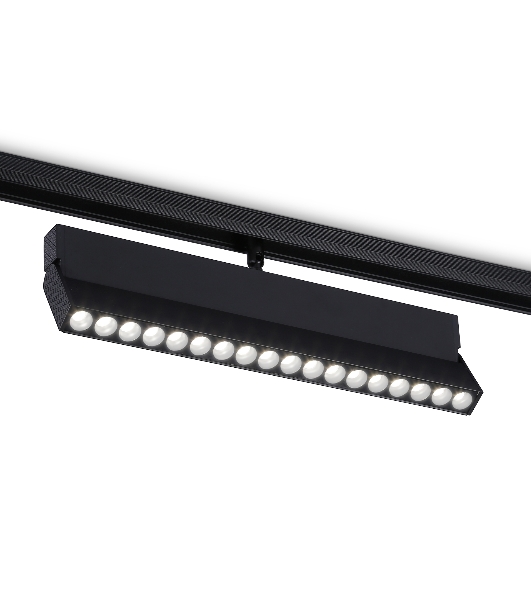Светильник трековый светодиодный GL4081 BK черный 18W 4200K 48V 24° 325*22*45