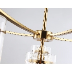 Люстра Ambrella light LH56031/5+1 BS/CL латунь/прозрачный E14*6 max 40W D680*1200, фото4