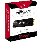 Накопитель SSD Kingston Fury Renegade, 1Tb, PCIe 4.0 x4, M.2 2280, NVMe, R/W 7300/6000, с радиатором, фото2