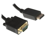 Кабель Cablexpert mDP-VGA, 20M/15M, 1.8м, черный, позол.разъемы, пакет (CC-mDPM-VGAM-6), фото7