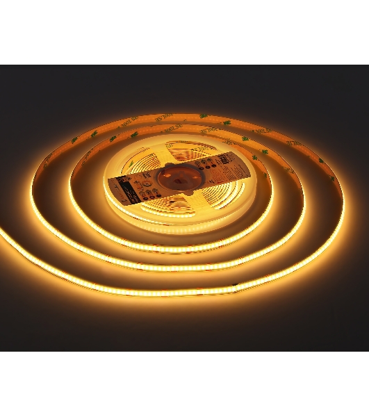 Светодиодная лента Ambrella light GS4901 COB 608Led/ 12W m/ 24V IP20 CCT 3000-6500K/ 5m*8mm*2.2mm (3 конт.)