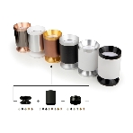 Насадка для корпуса светильника N6131 PBK черный полированный D60*H25mm Out10mm MR16, фото7